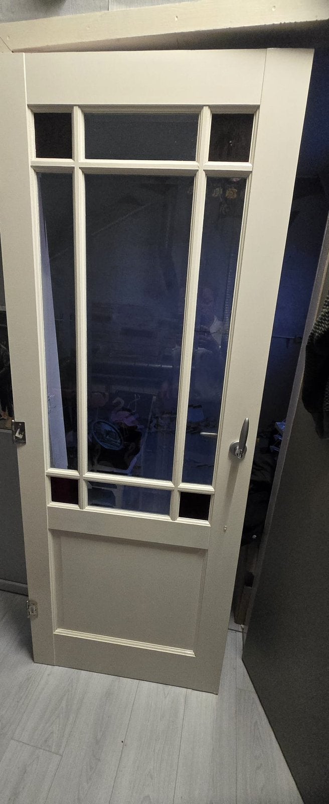 Tussendeur, Doe-het-zelf en Verbouw, Deuren en Horren, Ophalen, Minder dan 80 cm, Binnendeur, Glas
