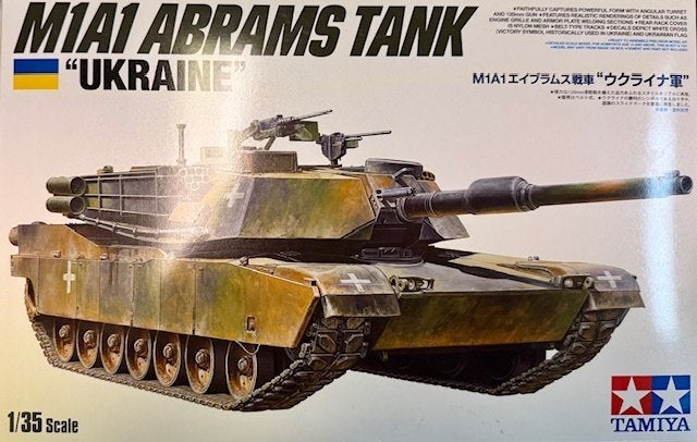 Coelianmodels, Tamiya 35216, M1A1 Ukraine, 1/35, € 39,99, Hobby en Vrije tijd, Modelbouw | Auto's en Voertuigen, Tank, 1:32 tot 1:50
