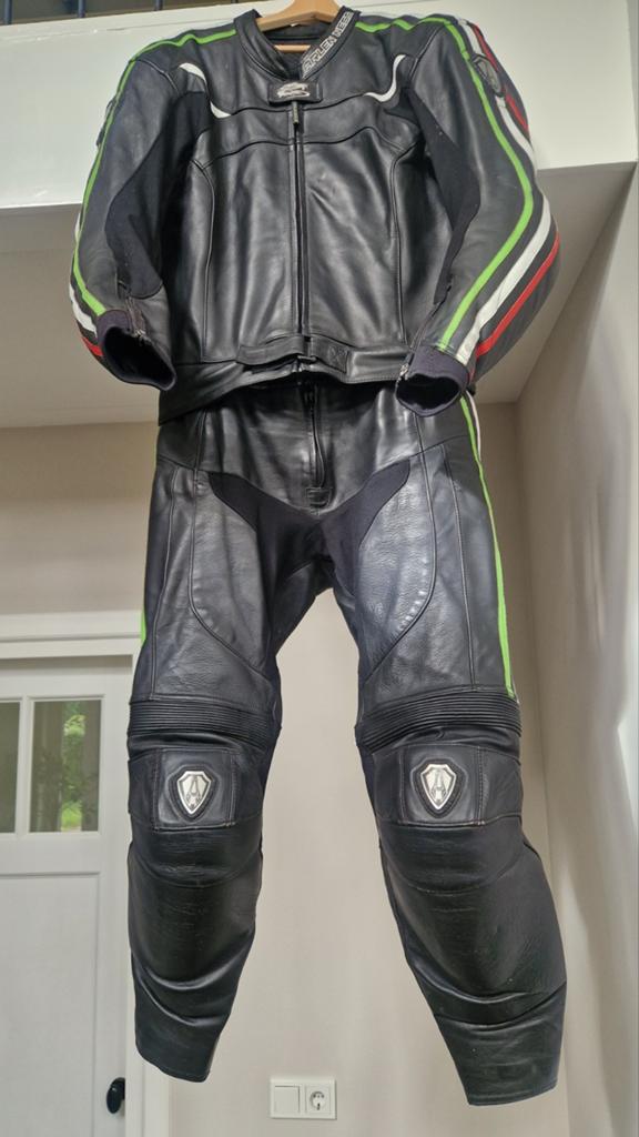 Arlen Ness combipak maat 52, leer, zwart, Motoren, Ophalen, Arlen Ness, Tweedehands, Heren