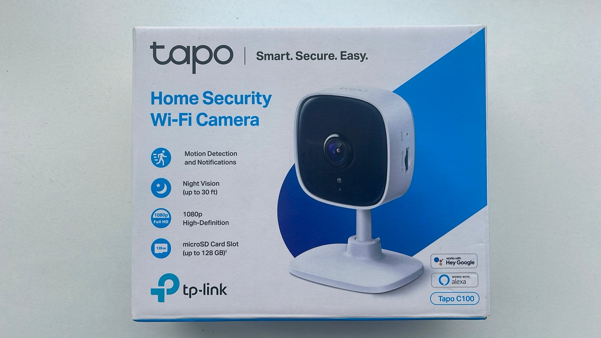 TP-Link Tapo C100 – WiFi beveiligingscamera, Audio, Tv en Foto, Videobewaking, Ophalen of Verzenden, Zo goed als nieuw, Binnencamera
