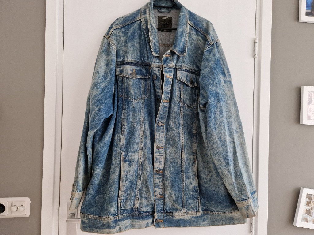 Een spijkerjas 4XL, Ophalen of Verzenden, Zo goed als nieuw, Blauw, Jas of Mantel