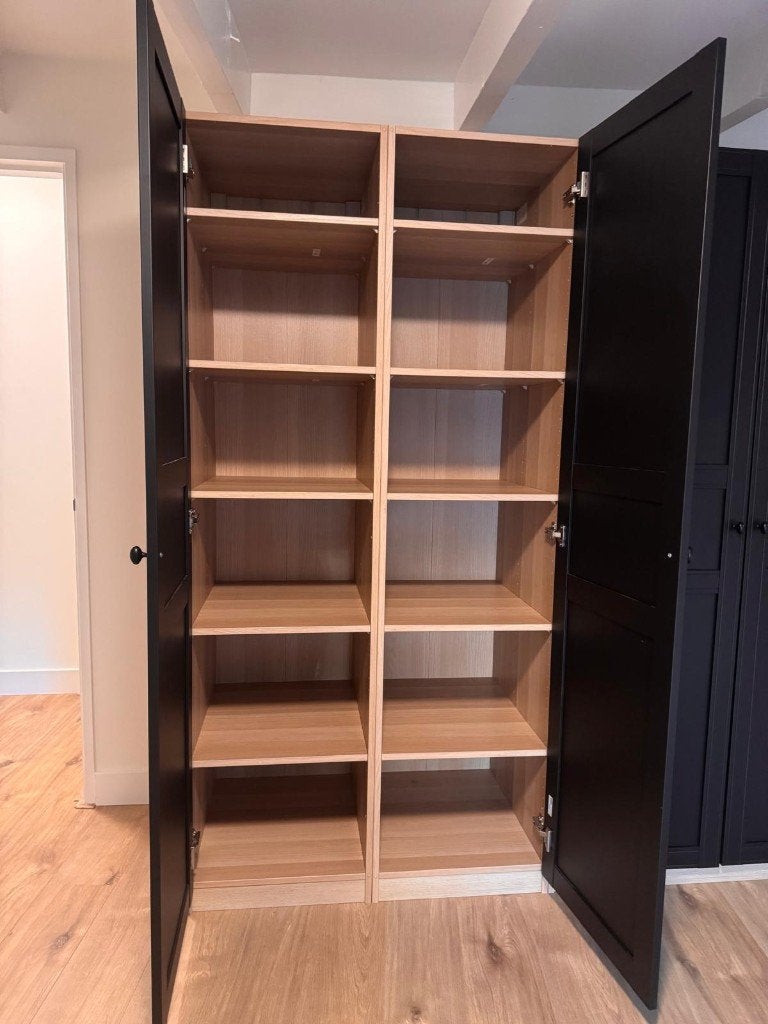 IKEA PAX / BERGSBO kledingkast – donkergrijs – €200, 200 cm of meer, Ophalen of Verzenden, Zo goed als nieuw, 200 cm of meer