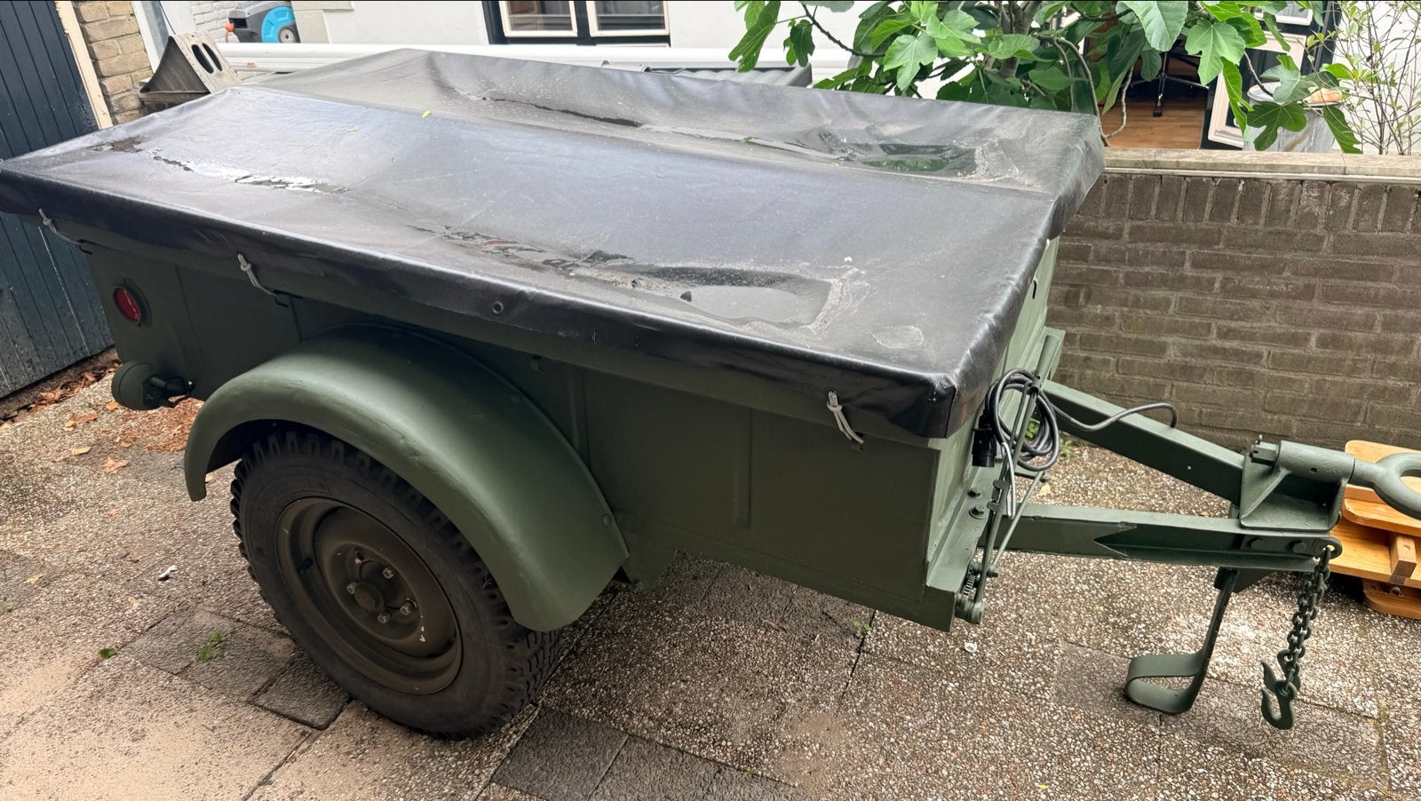 Trailer 1/4 ton Aanhanger Defensie (Polynorm?), Ophalen, Overige soorten, Nederland, Overige typen