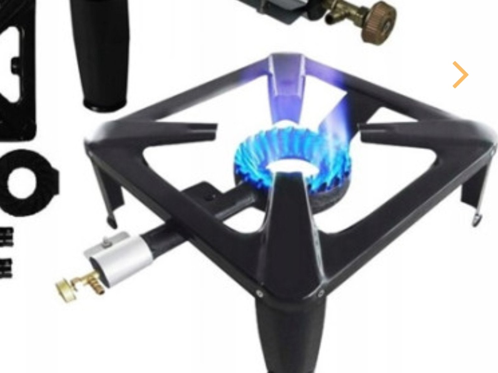 Gas brander brander van gietijzer 30/30 cm, Ophalen of Verzenden, Nieuw