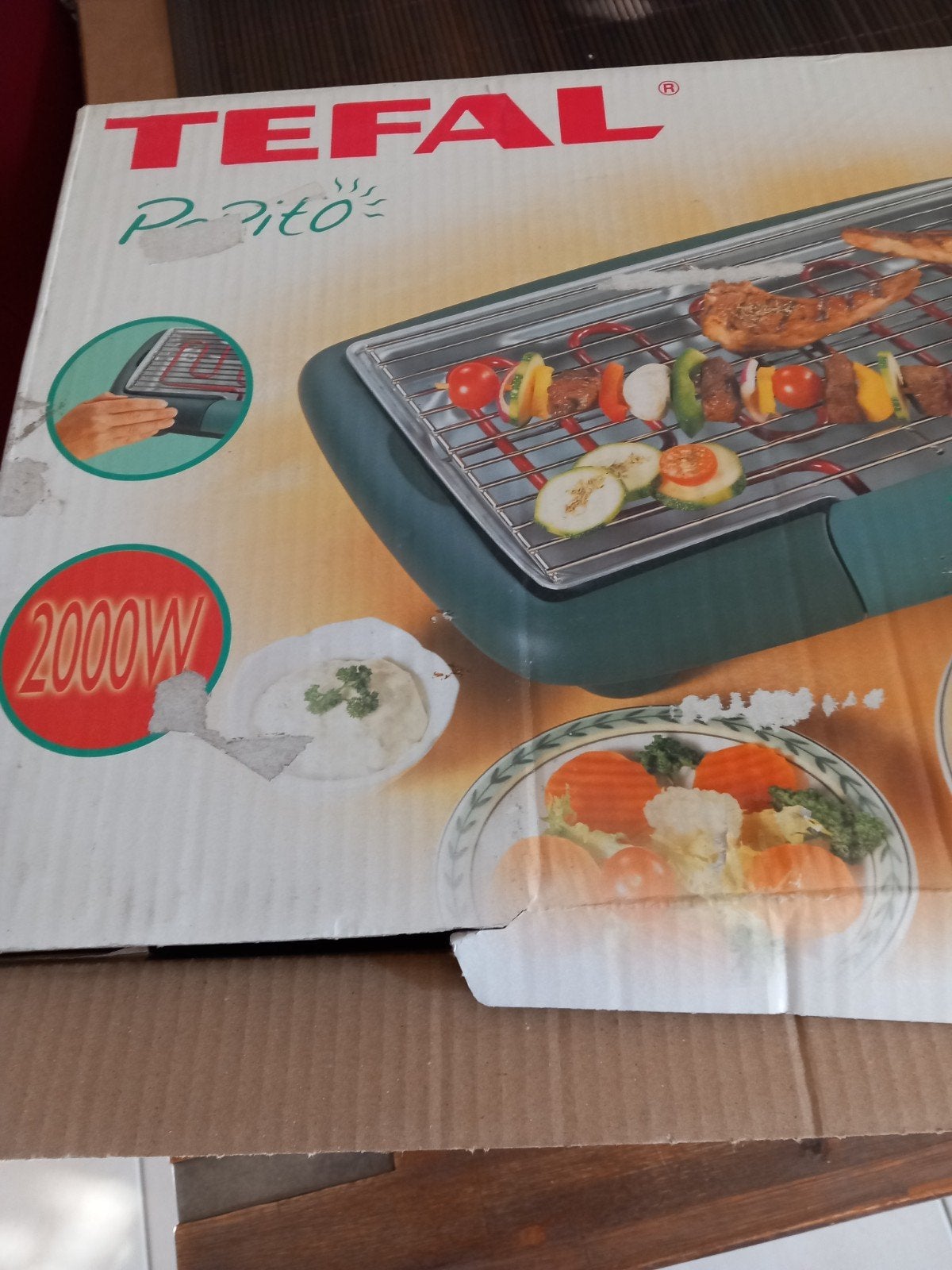 Tefal elektrische barbecue/grill Pepito - Zo goed als nieuw, Ophalen, Zo goed als nieuw, Tefal