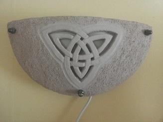 wandlamp keramiek (b) met keltisch motief, Ophalen, Nieuw