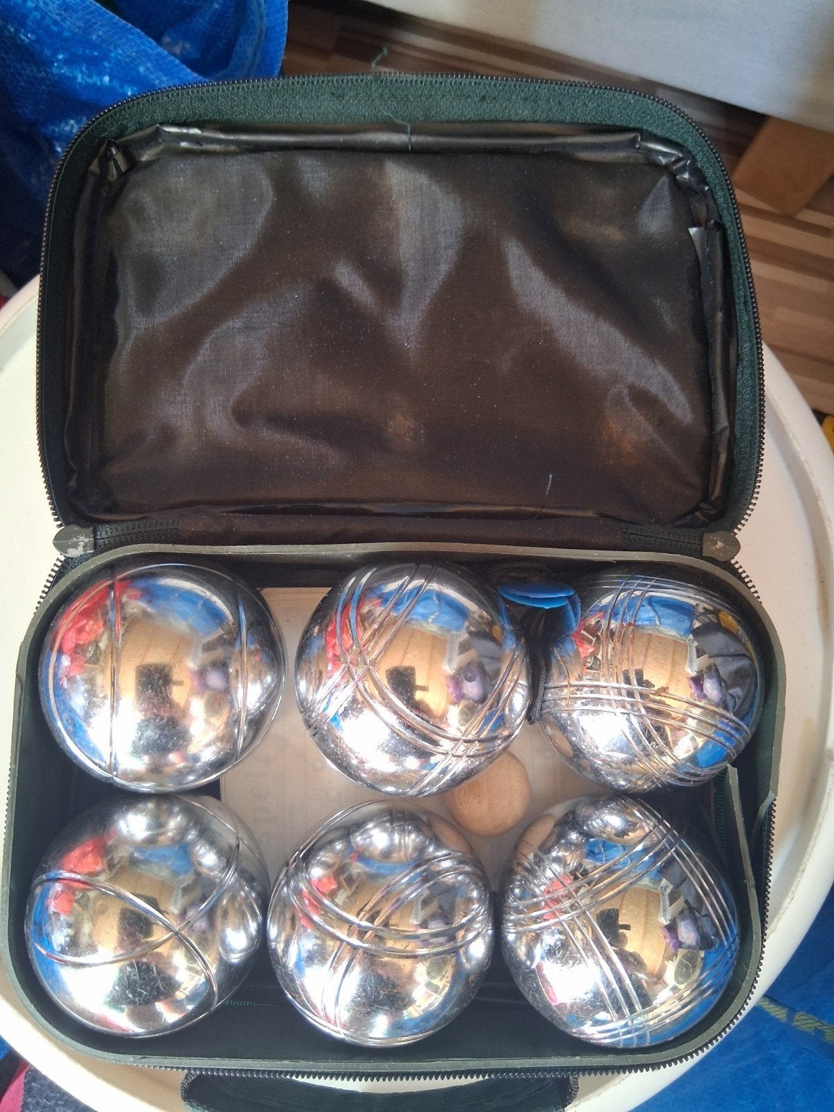Jeu de Boules Spel/rits van Tasje kapot,vandaar het touwtje, Sport en Fitness, Overige Sport en Fitness, Ophalen of Verzenden