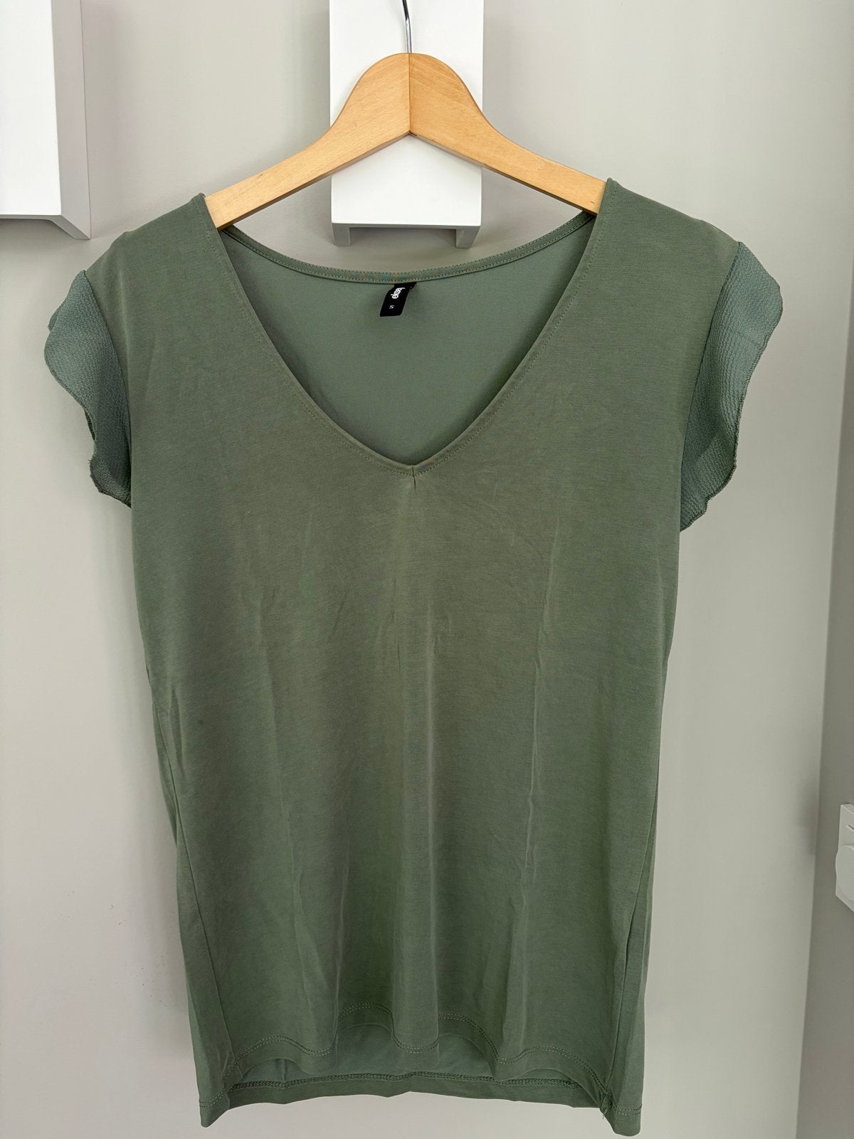 Shoeby top olijfgroen maat S, Ophalen of Verzenden, Korte mouw, Maat 36 (S), Gedragen