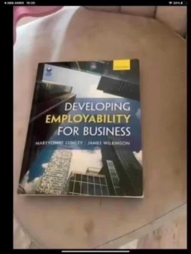developing employability of business, Verzenden, Alpha, Zo goed als nieuw, HBO