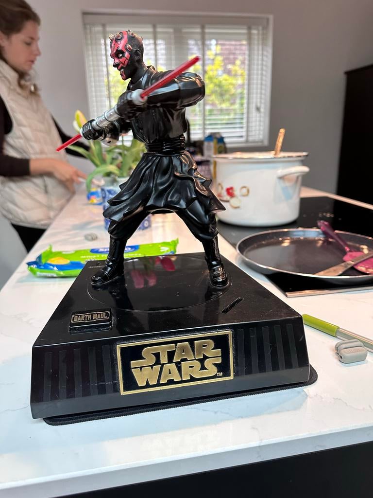 Star Wars Actiefiguren met Geluid - Darth Maul, Obi-Wan, Qui, Ophalen of Verzenden, Gebruikt, Actiefiguurtje
