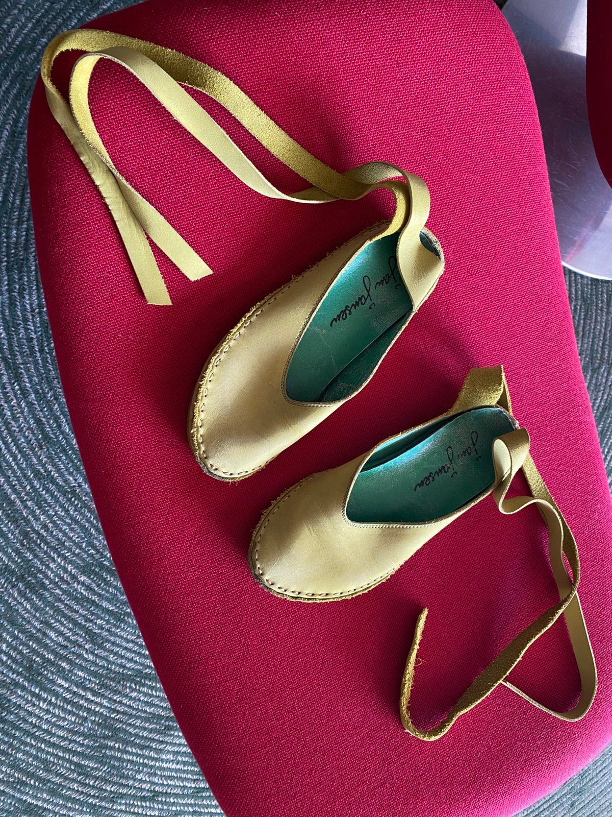 Schoenen Jan Jansen, Ophalen, Gedragen, Groen, Ballerina's