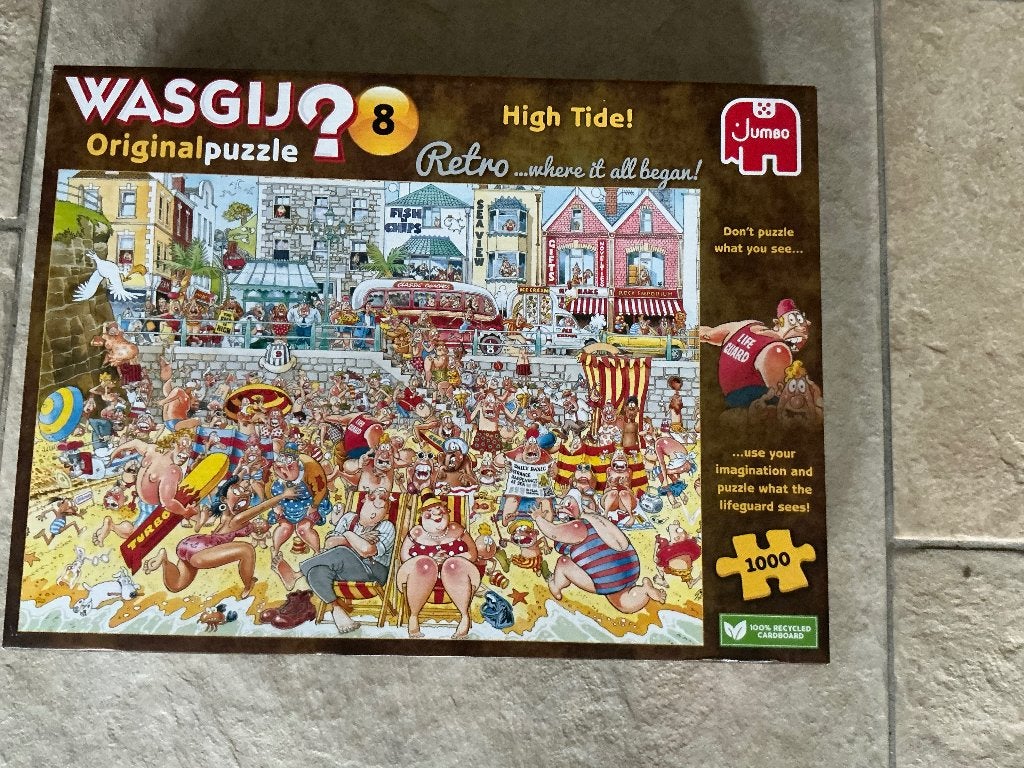 Wasgij? Original 8 compleet 1000 stukjes  ook ruilen, Ophalen, 500 t/m 1500 stukjes, Zo goed als nieuw, Legpuzzel