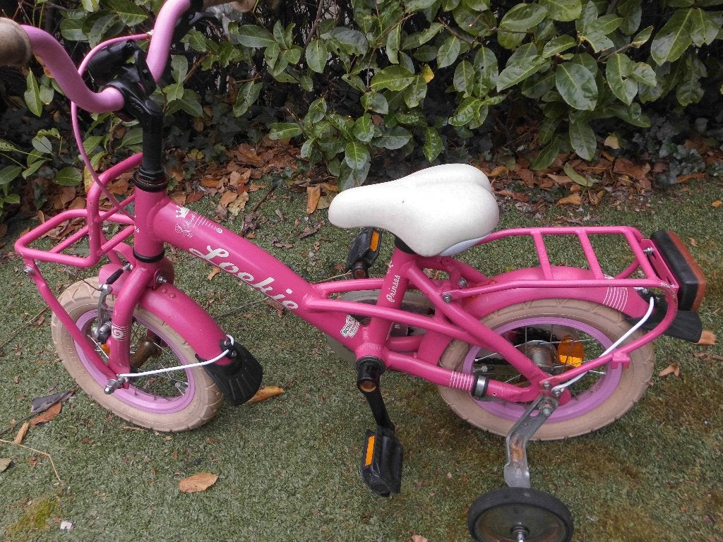 Kinderfietsje, Terugtraprem, Zijwieltjes, Gebruikt, Ophalen of Verzenden