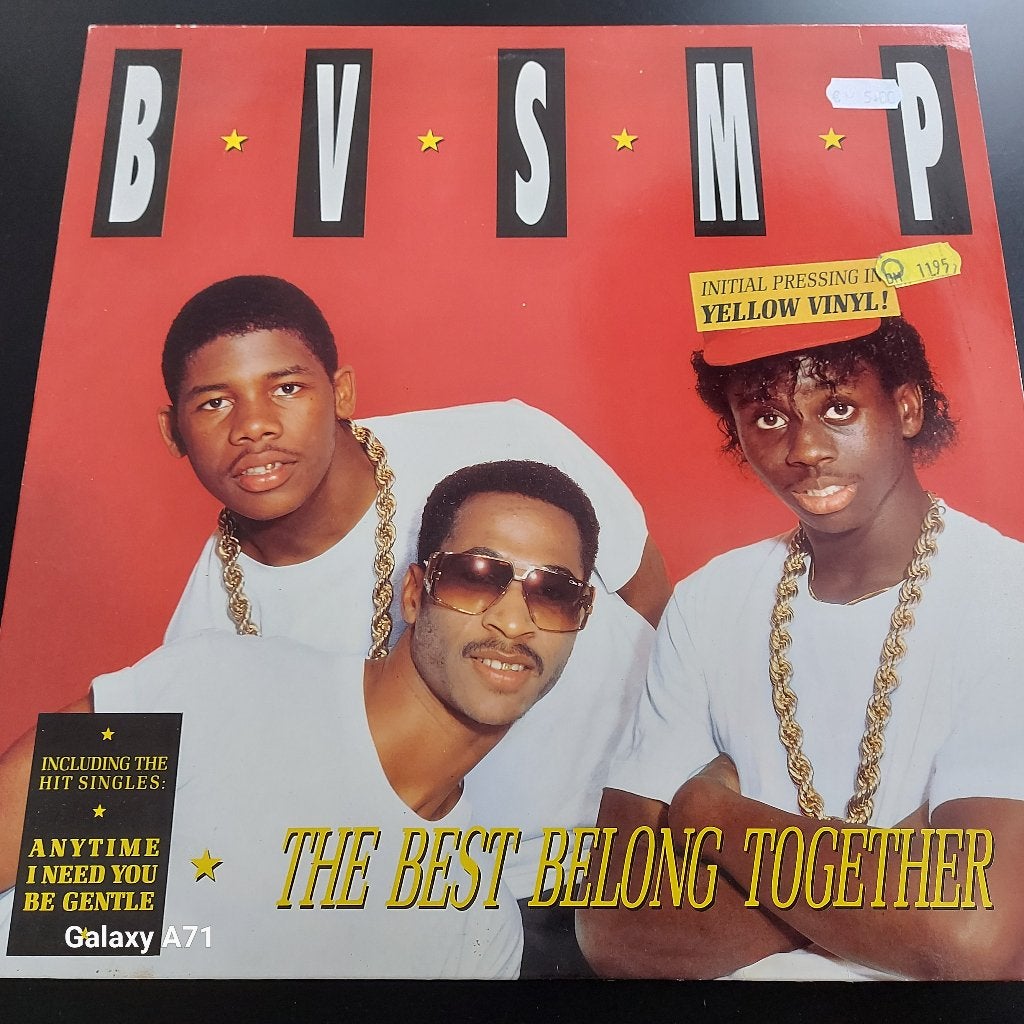 LP B.V.S.M.P. -The Best Belong Together (Geel vinyl) Hip Hop, Gebruikt, 1985 tot 2000, Ophalen of Verzenden, Fotohoes