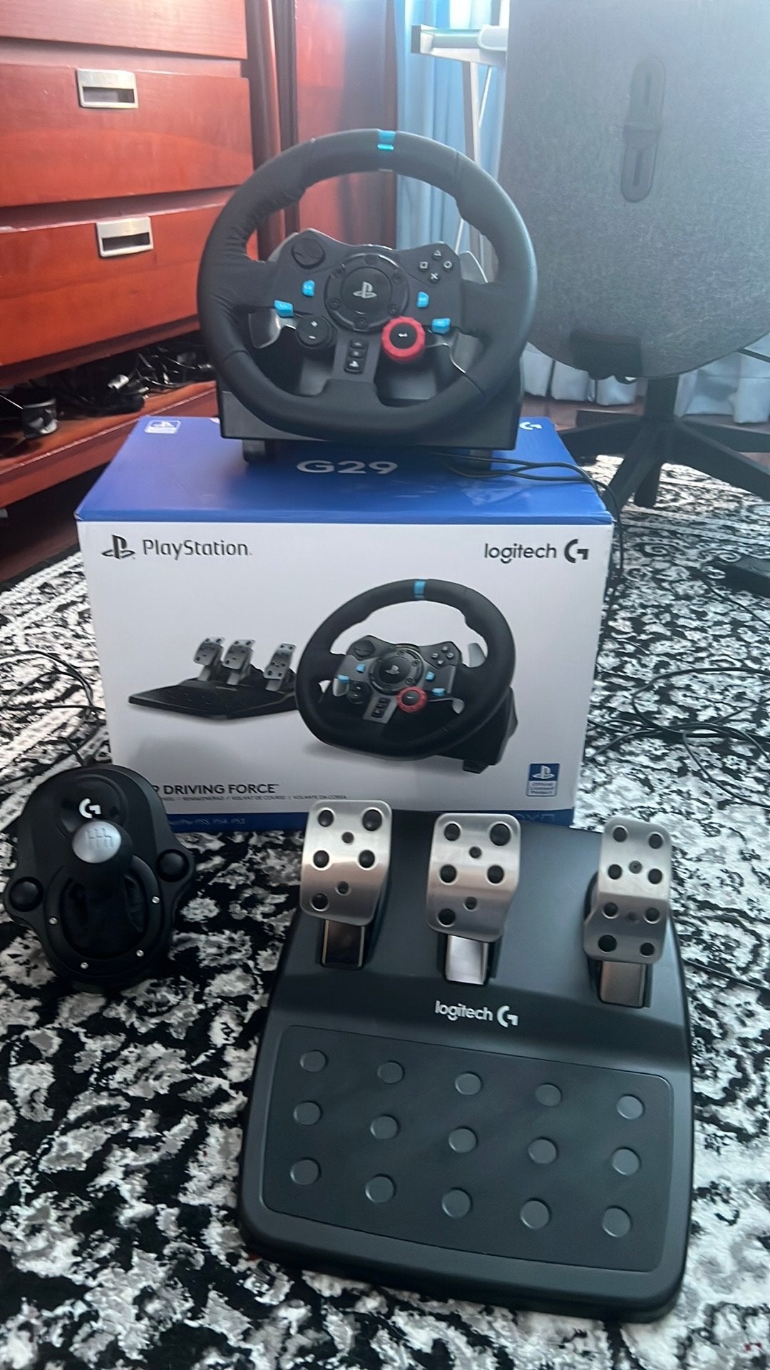 Logitech g29+shifter+handschoenen, Spelcomputers en Games, Spelcomputers | Sony PlayStation Consoles | Accessoires, Ophalen of Verzenden