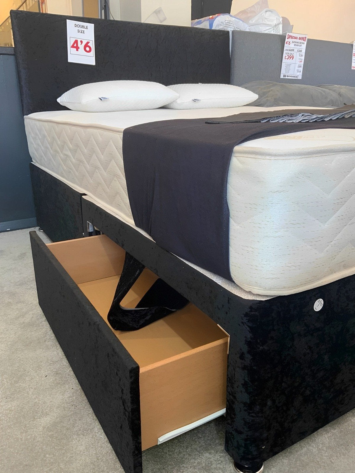 Tweepersoonsbed met matras 90x200 140x200 160x200 180x200, Huis en Inrichting, Slaapkamer | Complete slaapkamers, Ophalen of Verzenden