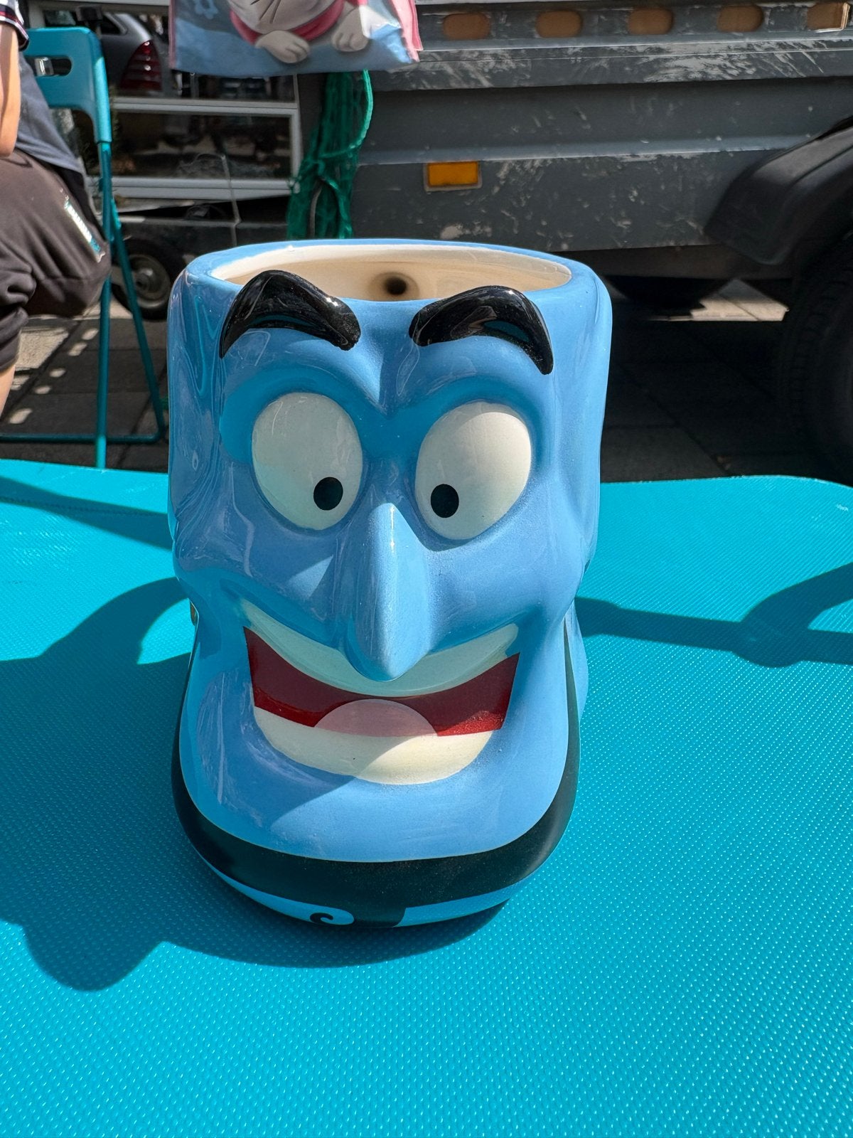 Disney Aladdin Genie Mok - Servies - Gebruikt, Verzamelen, Ophalen of Verzenden, Overige figuren, Gebruikt, Servies