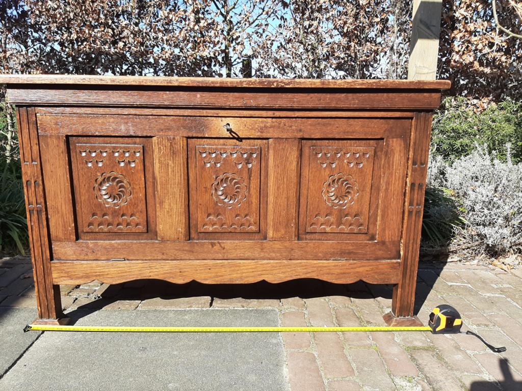 Houten klepkast, Huis en Inrichting, Ophalen, Gebruikt, 50 tot 100 cm, Minder dan 100 cm