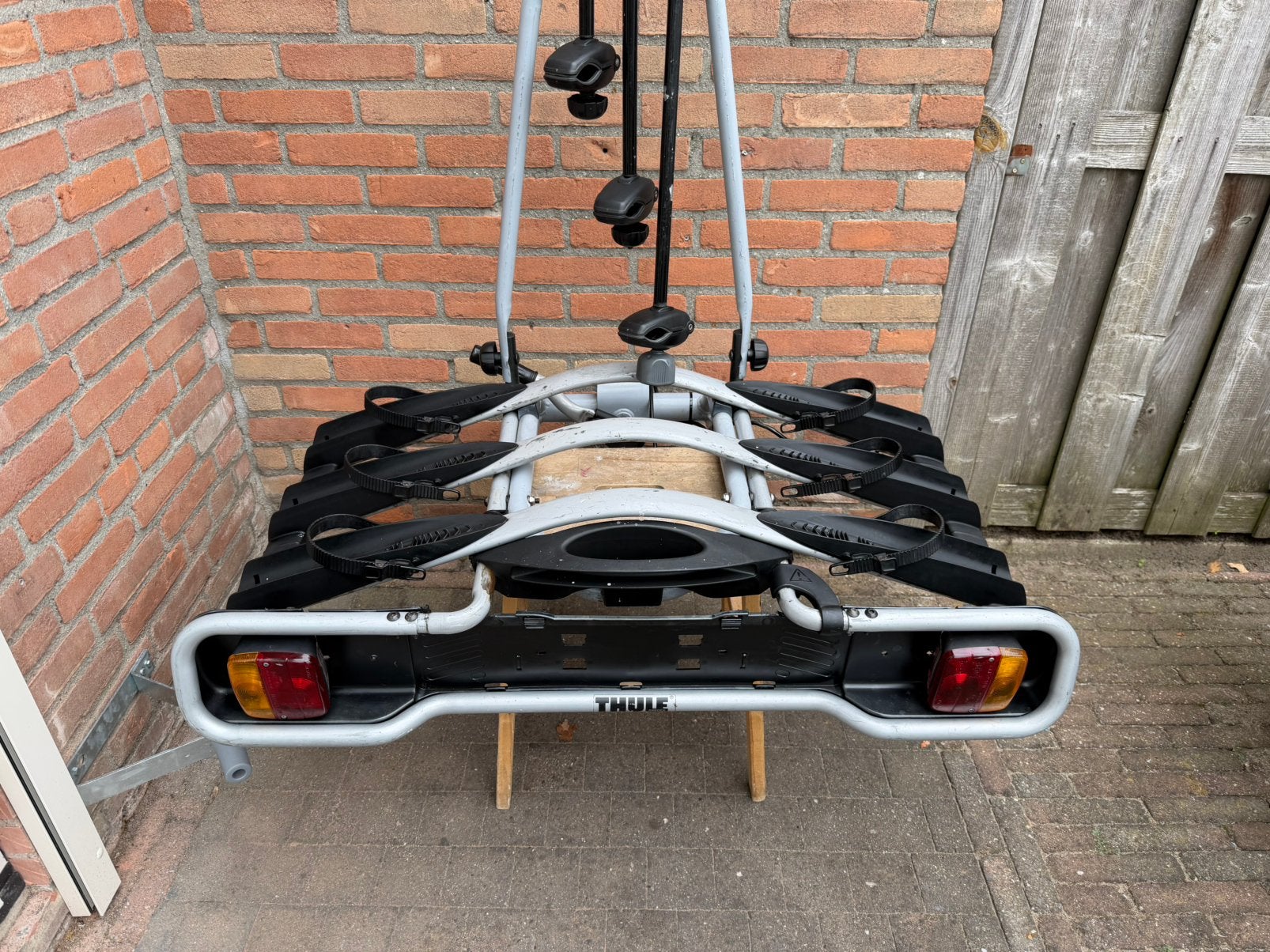 Thule Euroway 947 fietsendrager voor 3 fietsen!, Auto diversen, Fietsendragers, Gebruikt, Trekhaakdrager, 3 fietsen of meer, Ophalen