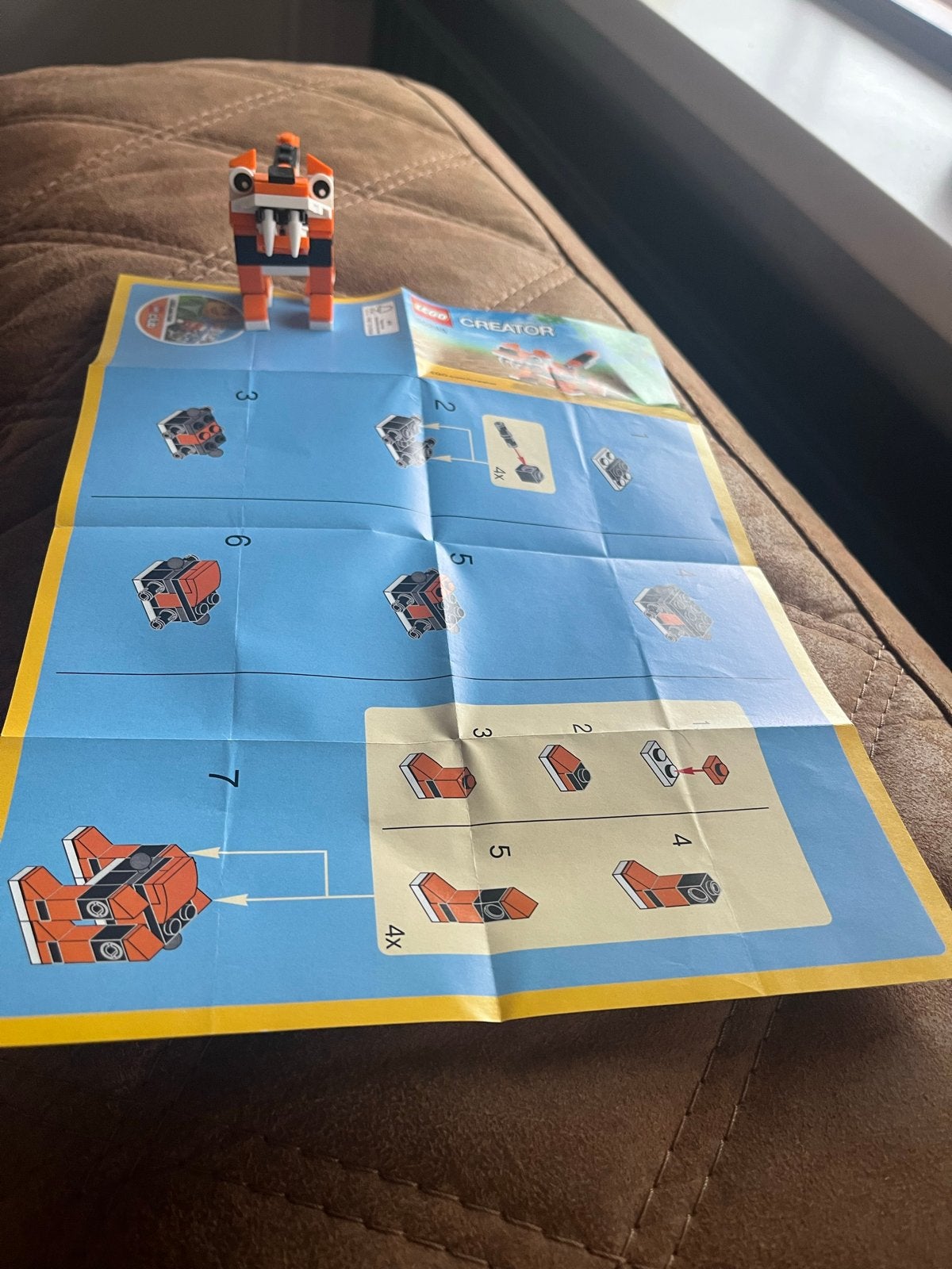 Lego Creator 30285 Tijger - 100% compleet met instructies, Gebruikt, Lego, Ophalen of Verzenden, Compleet