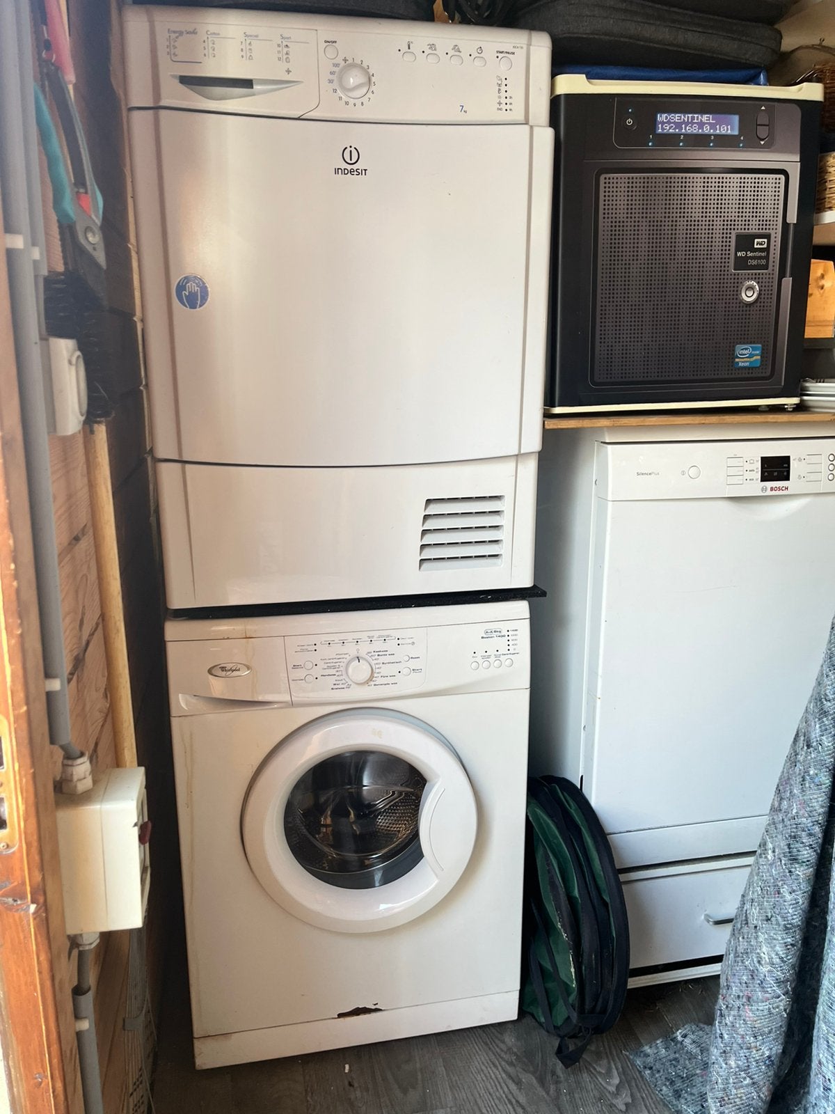 Wasmachine + Droger, Ophalen, Gebruikt, 85 tot 90 cm, 1200 tot 1600 toeren
