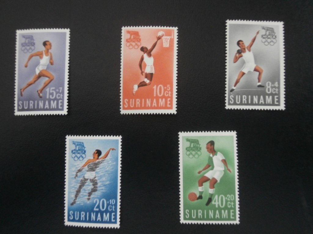 SURINAME 1960 serie OLYMPISCHE SPELEN, Verzenden, Postfris, Sport