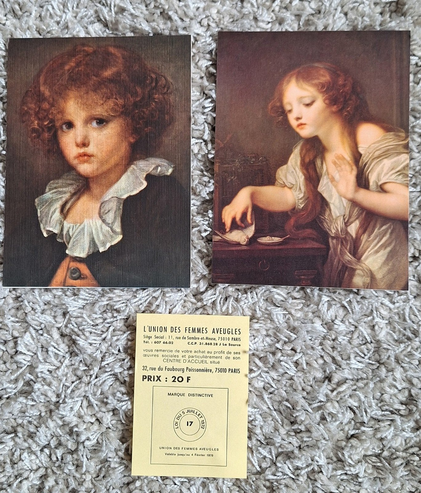Jean Baptiste Greuze, vintage, Ophalen of Verzenden