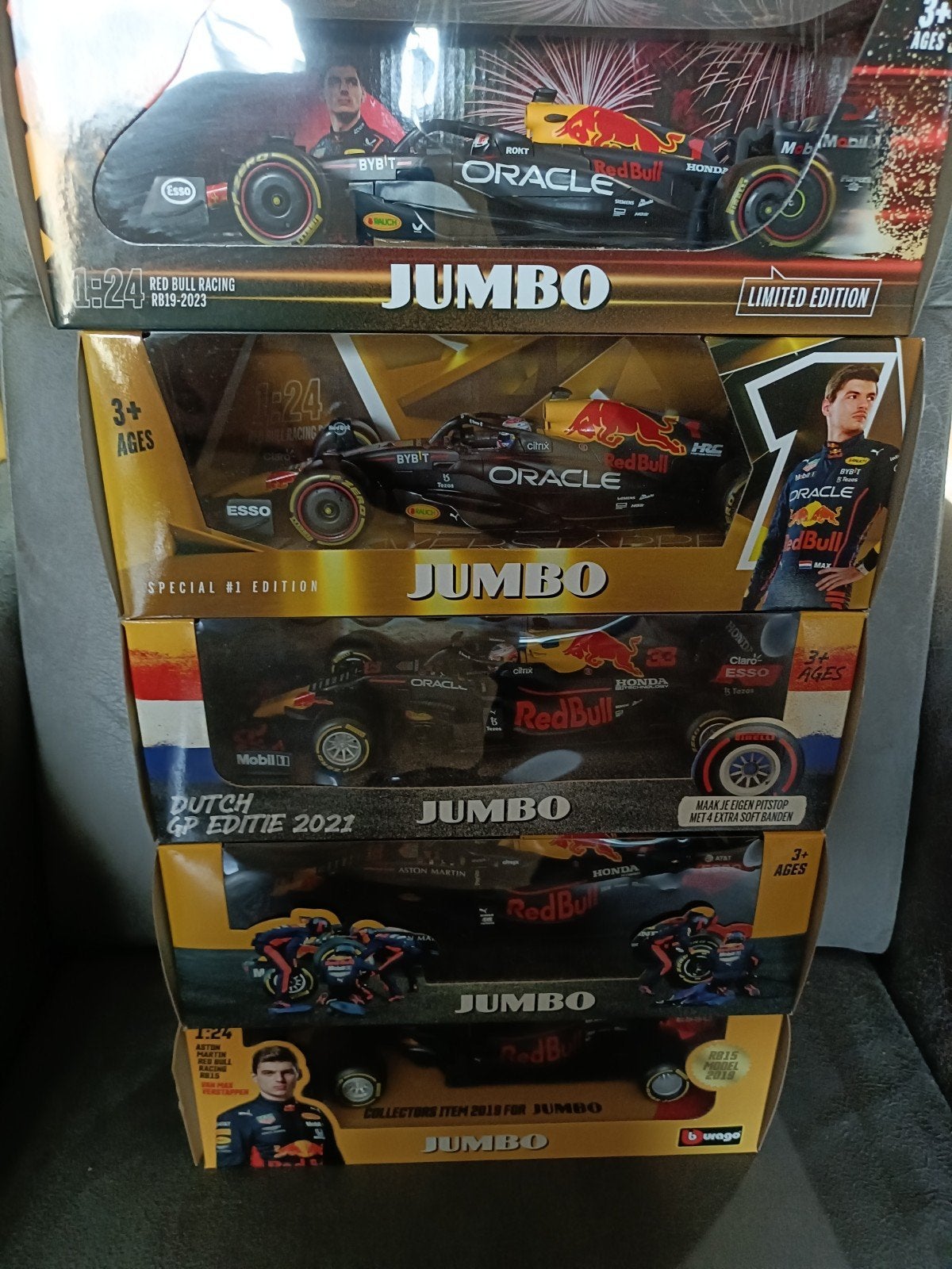Max Verstappen Red Bull Racing F1 modelauto's 1:24, Ophalen of Verzenden, Nieuw, Auto