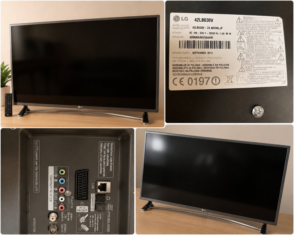 LG 42LB630V 42" Full HD Smart TV – Compleet werkend, Gebruikt, Mvi, 50 Hz, Mvi