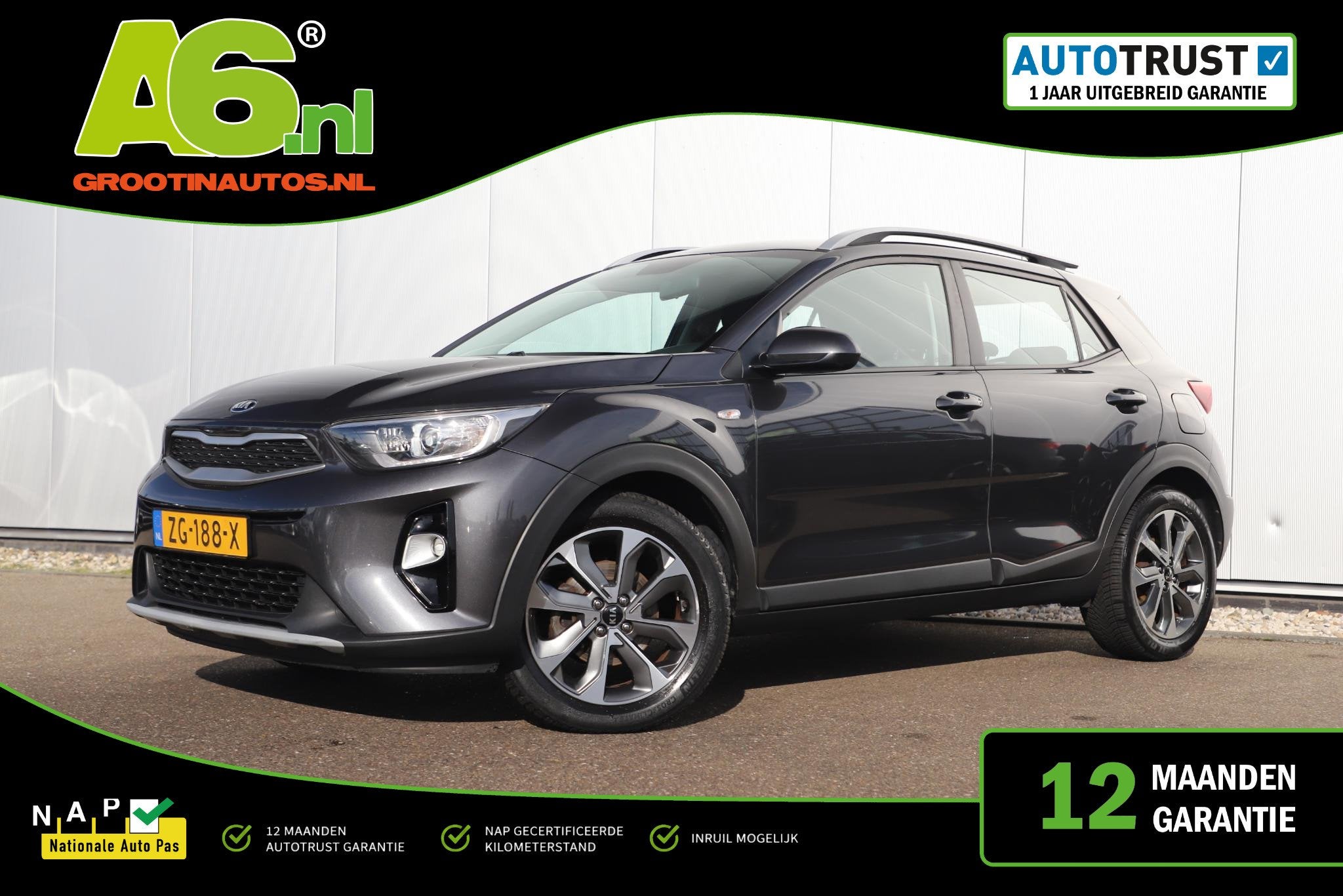 Kia Stonic 1.0 T-GDi DynamicLine 101PK Navigatie Achteruitri, Auto's, Voorwielaandrijving, Gebruikt, Euro 6, Met garantie (alle)