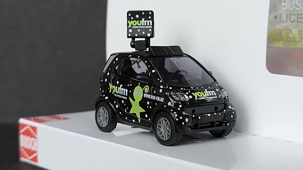 Smart For two You Fm 1:87 H0 Busch Pol, Overige merken, Busch Gmbh, Auto, Verzenden