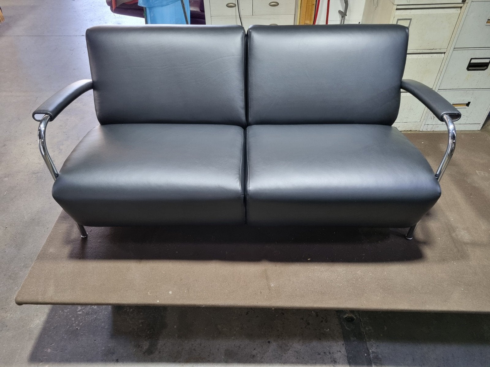 Scylla 2,5 zits bank Leolux en Fauteuil, 75 tot 100 cm, Ophalen of Verzenden, Rechte bank, Stof