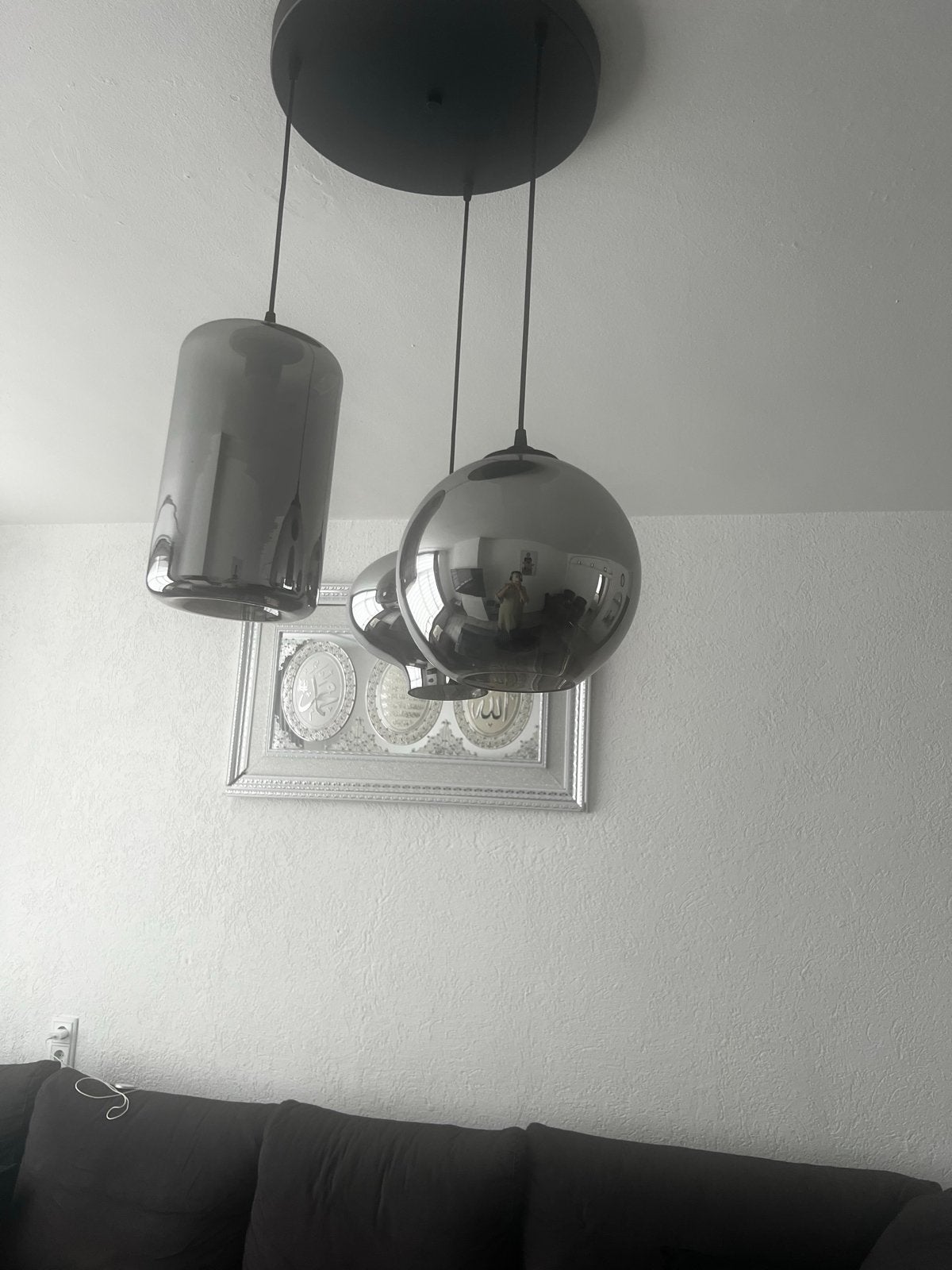Moderne salontafel met glazen blad en chromen poten, Ophalen, Gebruikt, 100 tot 150 cm, 50 tot 100 cm