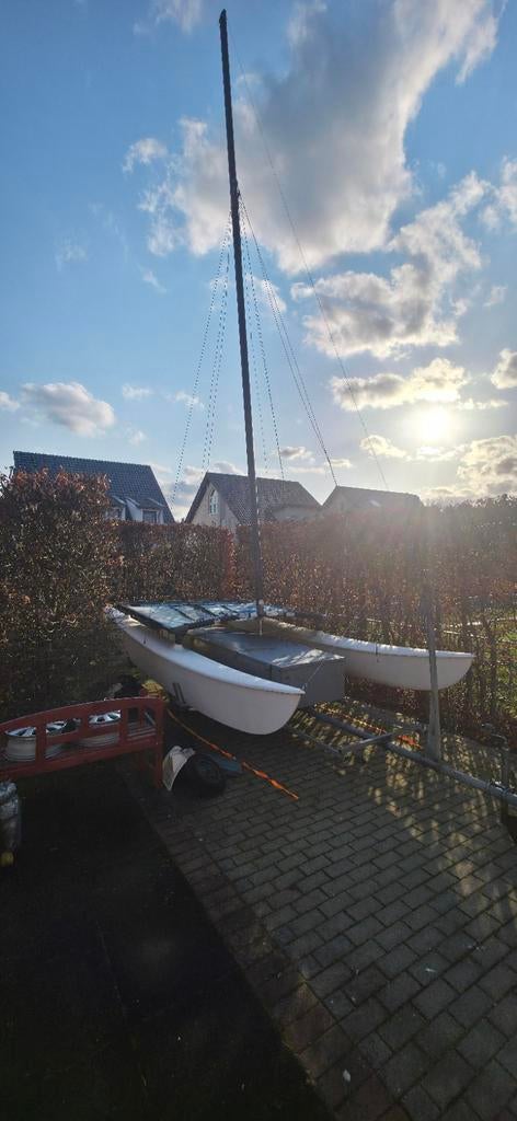 Boottrailer & Hobie 16 Catamaran, Ophalen, Gebruikt