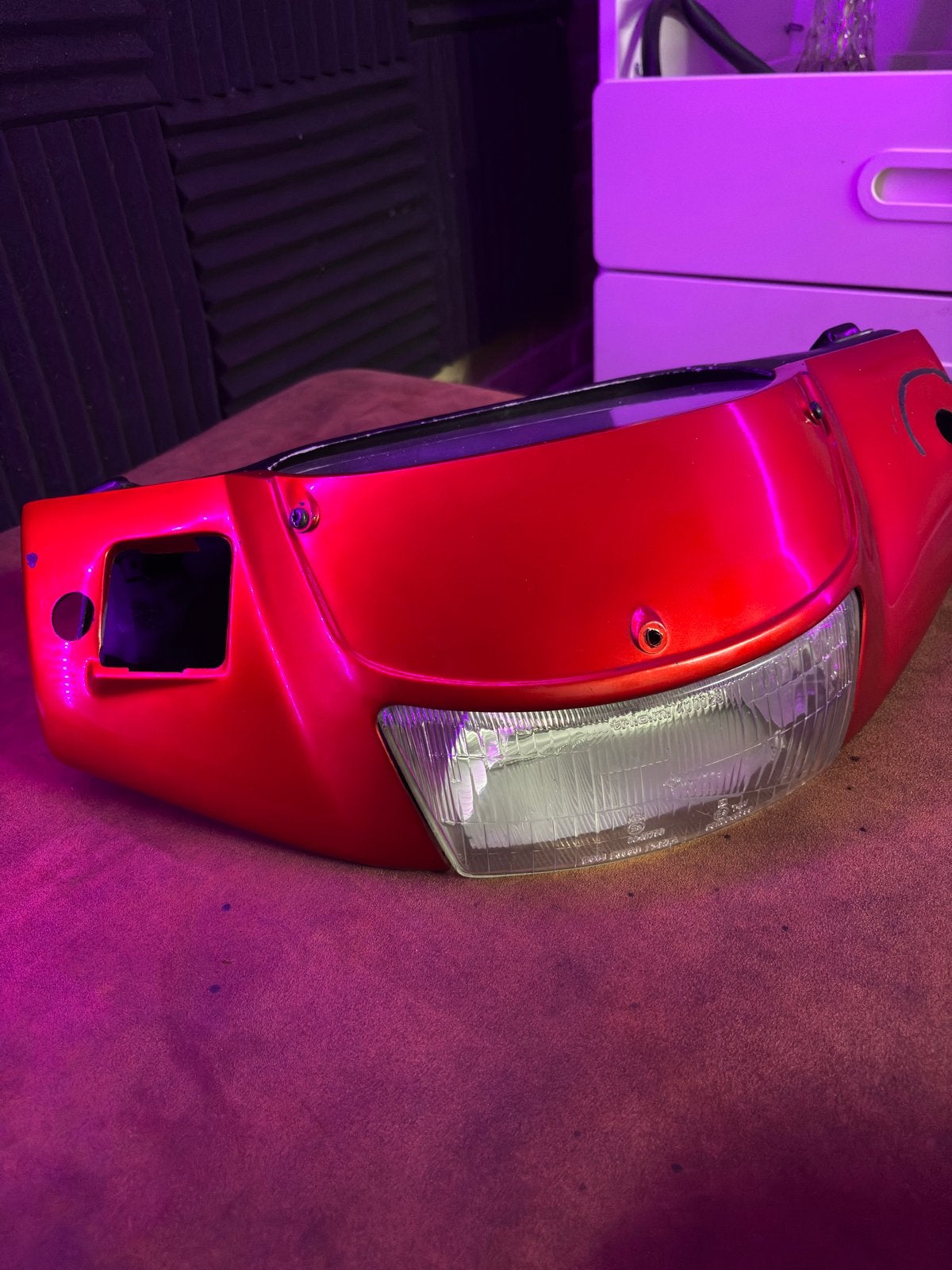Skipper voorkap met binnenkap en teller - Rood, Fietsen en Brommers, Brommeronderdelen | Scooters, Ophalen of Verzenden, Gebruikt
