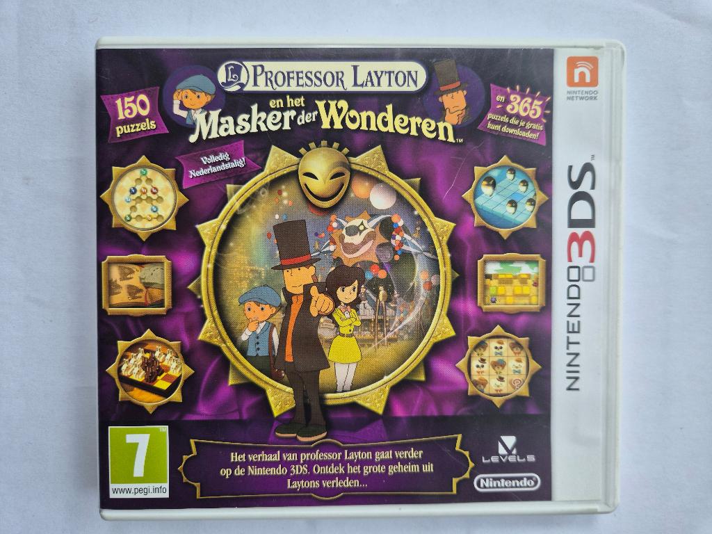 PROFESSOR LAYTON en het MASKER der WONDEREN, Gebruikt, 1 speler, Racen en Vliegen, Ophalen of Verzenden