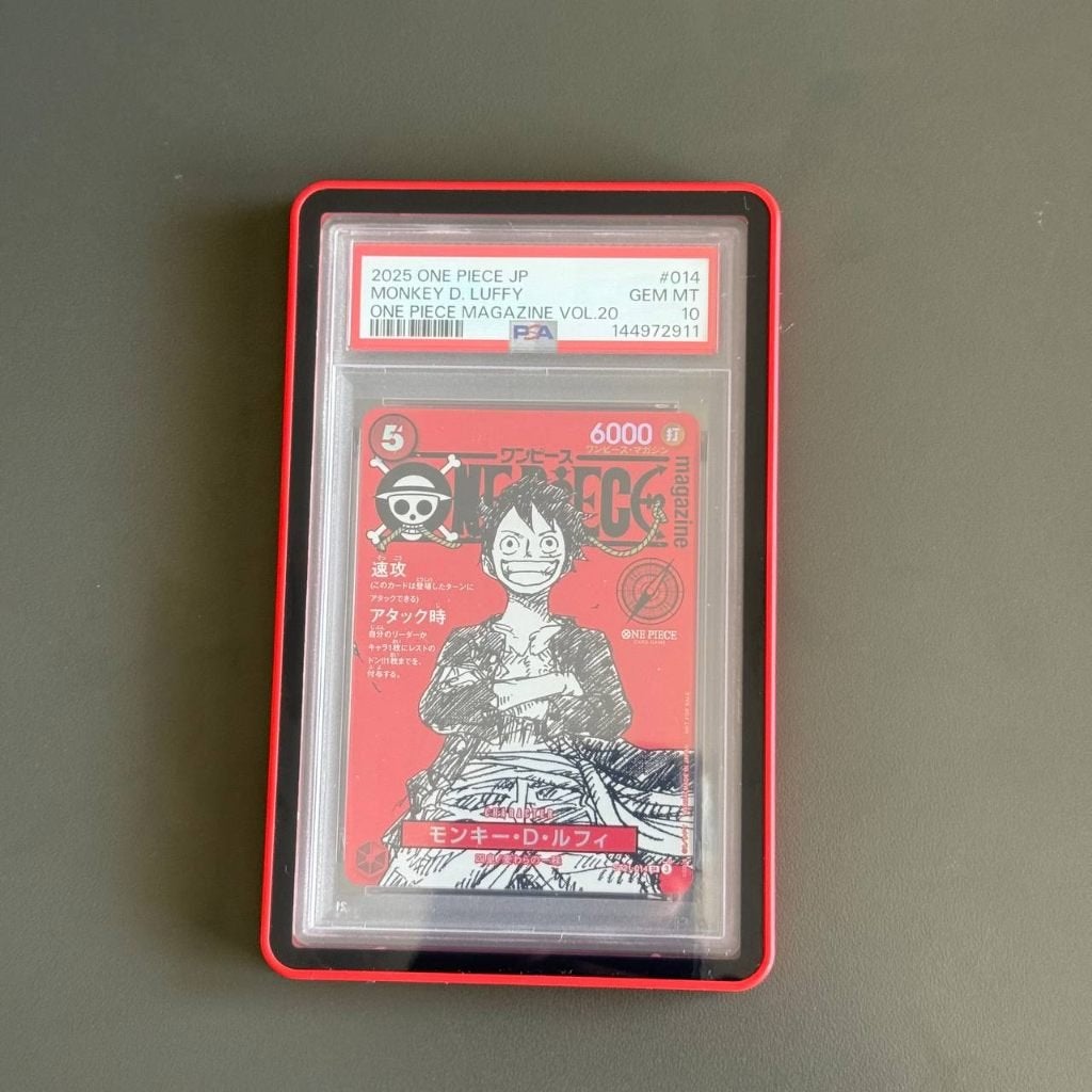 Magazine Luffy ST21-014 PSA10 [One Piece TCG], Ophalen of Verzenden, Zo goed als nieuw, Losse kaart
