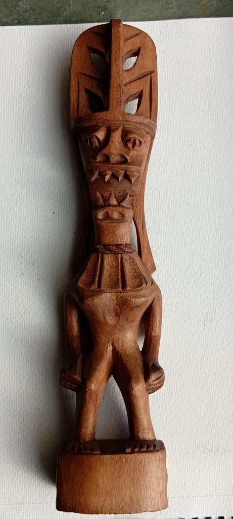 Vintage Beeld Kon Tiki Krijger Maoi Warrior Totem Sjamaan, Ophalen of Verzenden