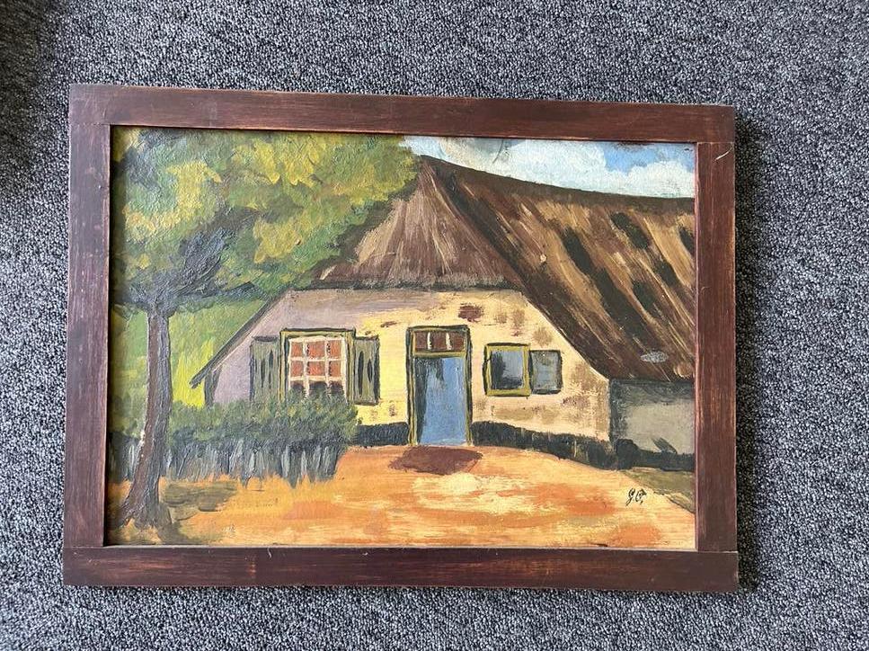 Olieverfschilderij met signatuur, Ophalen of Verzenden