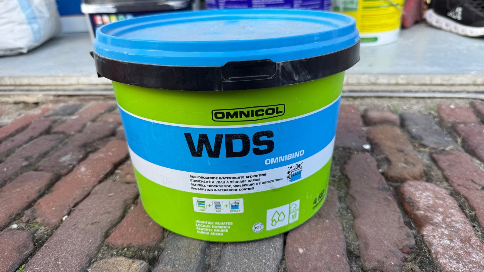 Omnicol WDS Omnibind Sneldrogende Waterdichte Afwerking 4KG, Ophalen, Overige kleuren, Nieuw, Verf