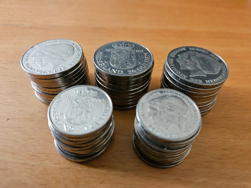 Dubbelkop 1980 guldens en rijksdaalders, Ophalen, Koningin Beatrix, 2½ gulden, Losse munt