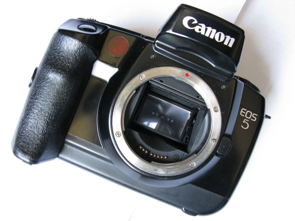 CANON EOS 5 * spiegelrelexcamera body analoog *body2*, Audio, Tv en Foto, Ophalen, Zo goed als nieuw, Spiegelreflex, Canon