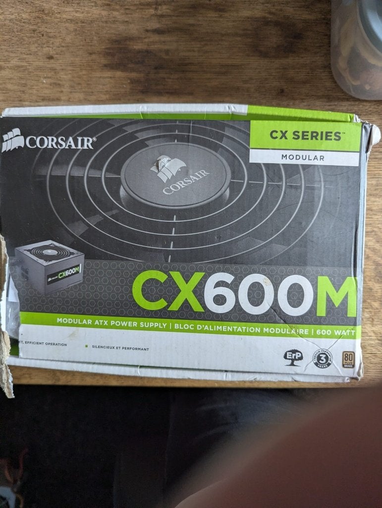 Corsair 600 watt  prijs: 40euro, Computers en Software, Interne voedingen, Ophalen of Verzenden, Gebruikt