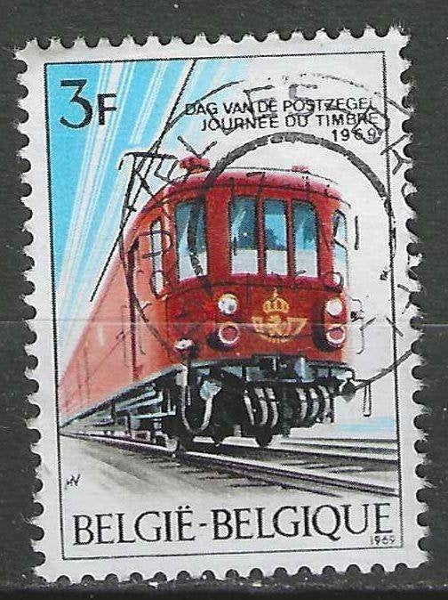 Belgie 1969 - Yvert/OBP 1488 - Dag van de Postzegel (ST), Verzenden, Gestempeld, Treinen