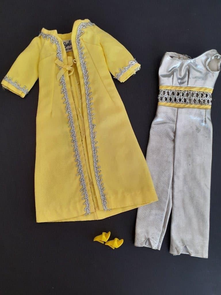 Vintage Barbie fashion "Silver Polish" (1969), Ophalen of Verzenden, Gebruikt, Pop