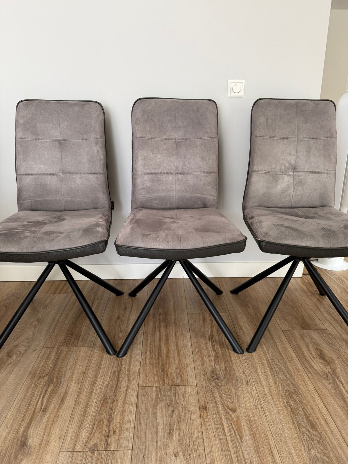 Eetkamerstoelen, Ophalen, Gebruikt, Drie, Stof