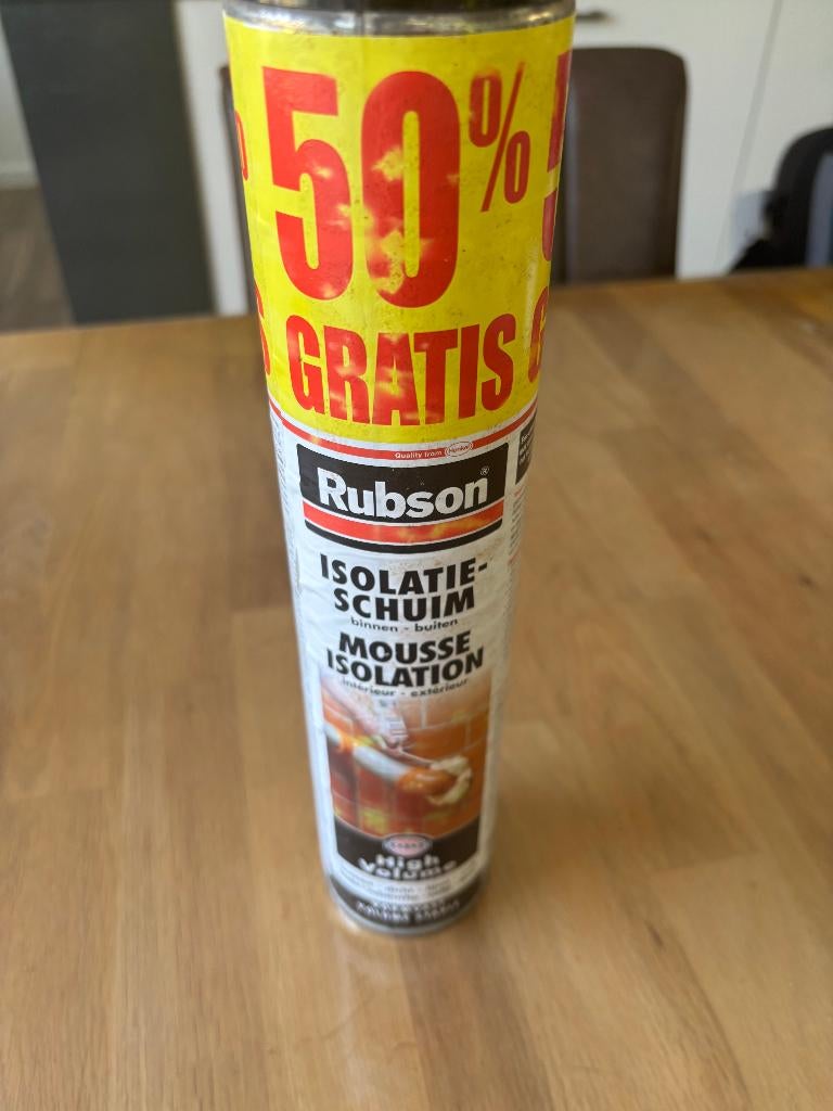 Isolatieschuim (bus 750 ml, Rubson), Overige materialen, Nieuw, 15 m² of meer, Ophalen