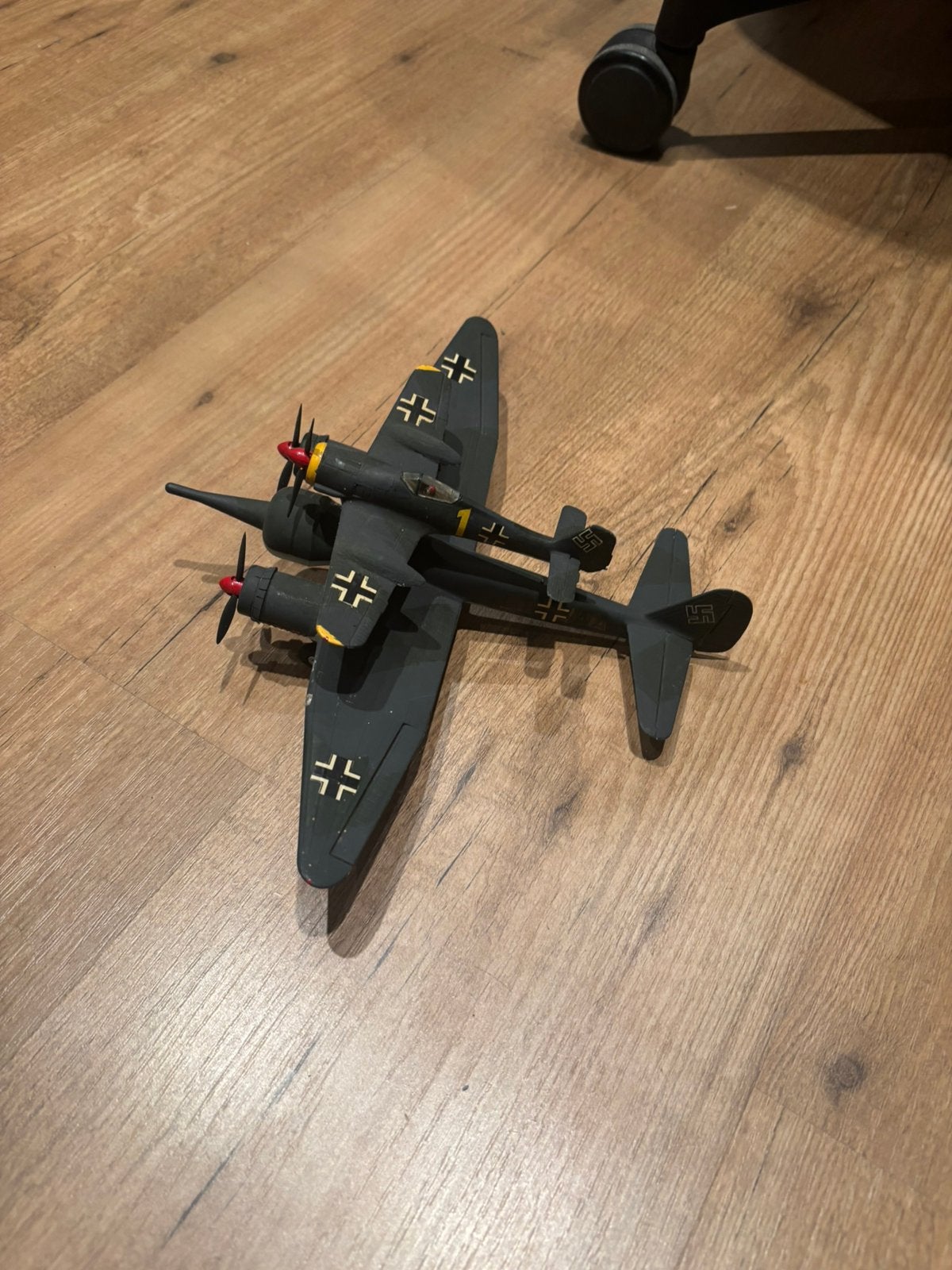 1/72 Mistel Duitse bommenwerper WW2 gebouwd model, 1:72 tot 1:144, Gebruikt, Italeri, Ophalen of Verzenden