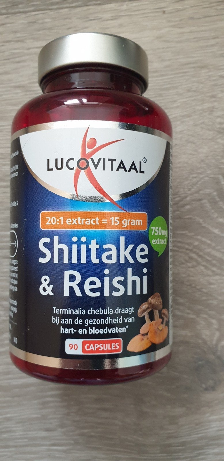 Lucovitaal Shiitake & Reishi Capsules - 90 stuks, Ophalen of Verzenden