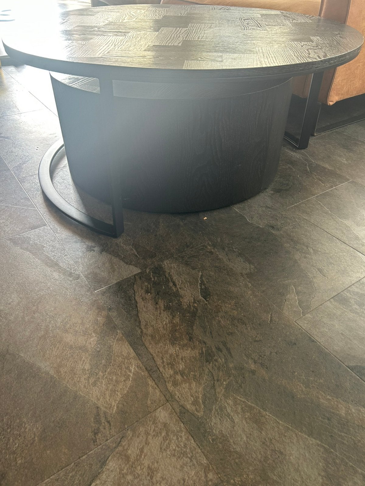 Tekoop duo ronde salontafel, Ophalen, 100 tot 150 cm, Rond, 50 tot 100 cm